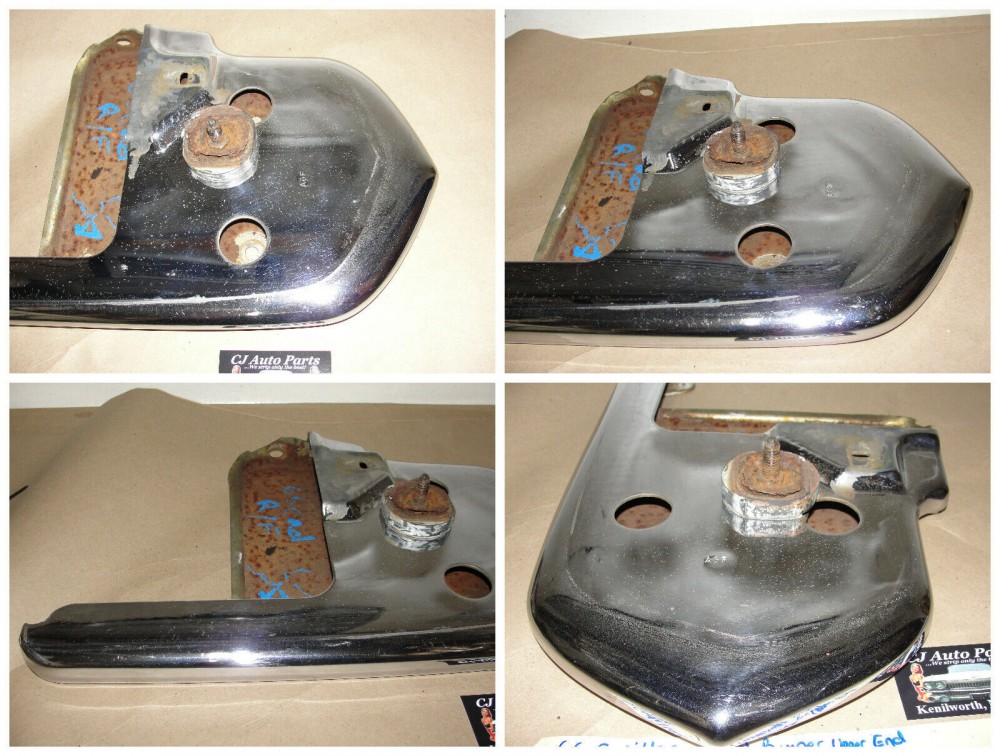 OEM 1966 Cadillac Deville Eldorado Calais Fleetwood RIGHT PASSENGER SIDE UPPER FRONT BUMPER END #3513679 - Image 10
