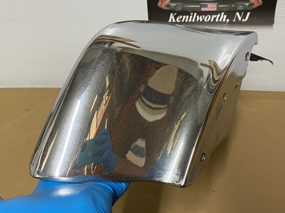 OEM 1969 1970 Cadillac Deville Calais Fleetwood LEFT DRIVER SIDE LOWER FRONT BUMPER END #3514862 - Image 11