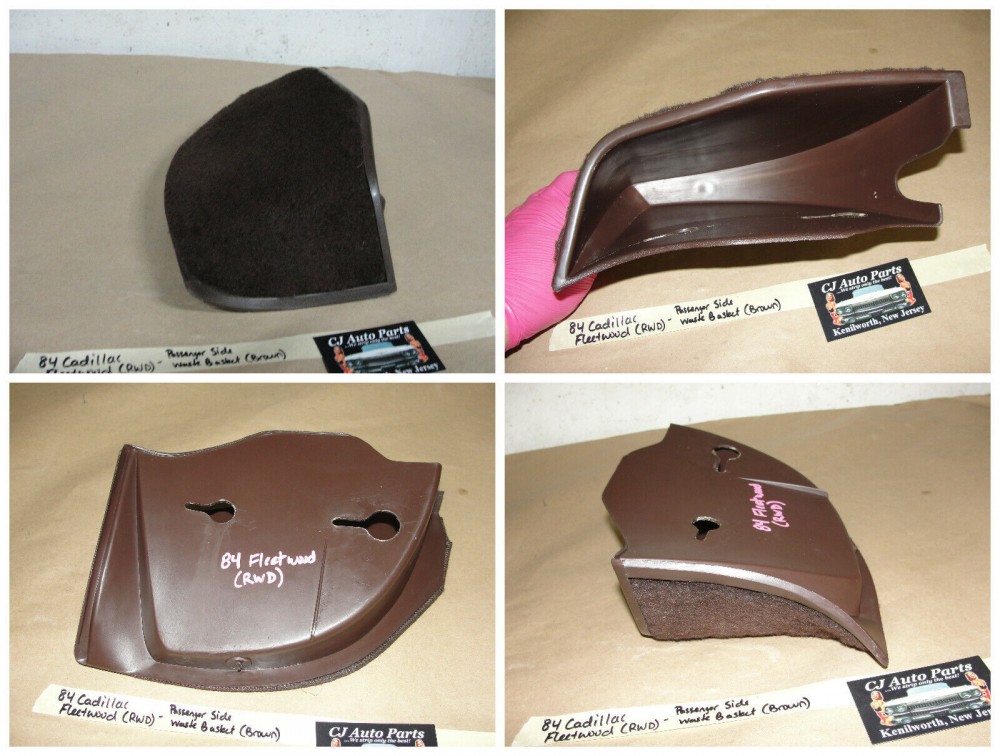 OEM 1977 1978 1979 1980 1981 982 1983 1984 1985 1986 1987 1988 1989 1990 1991 1992 Cadillac Fleetwood Deville RWD RIGHT PASSENGER SIDE KICK PANEL WASTE BASKET TRASH CAN - Image 11