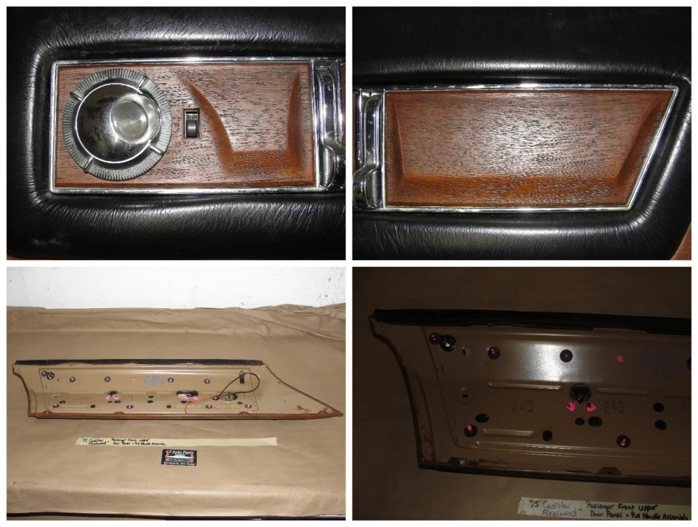 OEM 1974 1975 1976 Cadillac Fleetwood Deville Calais RIGHT FRONT UPPER DOOR PANEL PULL HANDLE COURTESY LIGHT - Image 11