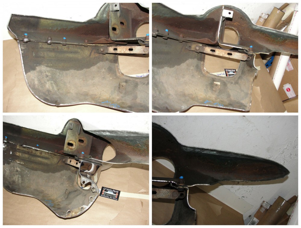 OEM 1958 Cadillac Deville Eldorado Fleetwood LEFT DRIVER SIDE FRONT BUMPER END UPPER & LOWER #3511182 - Image 11