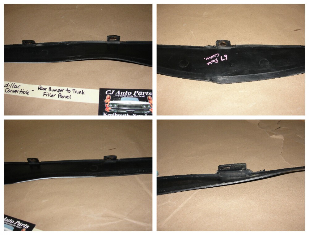 OEM 1967 Cadillac Fleetwood Deville Calais REAR BACK BUMPER TO TRUNK FILLERS PANEL #1487369 - Image 11