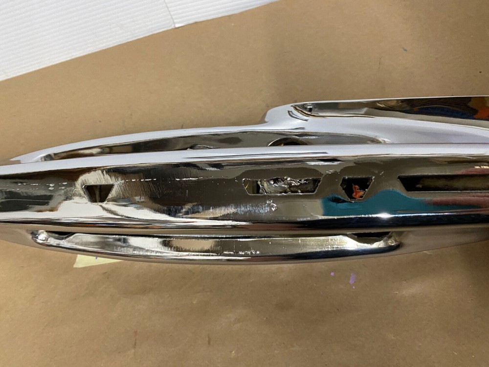 OEM 1974 1975 1976 Cadillac Deville Calais Fleetwood LEFT DRIVER SIDE BACK REAR CHROME BUMPER END #3515870 - Image 11