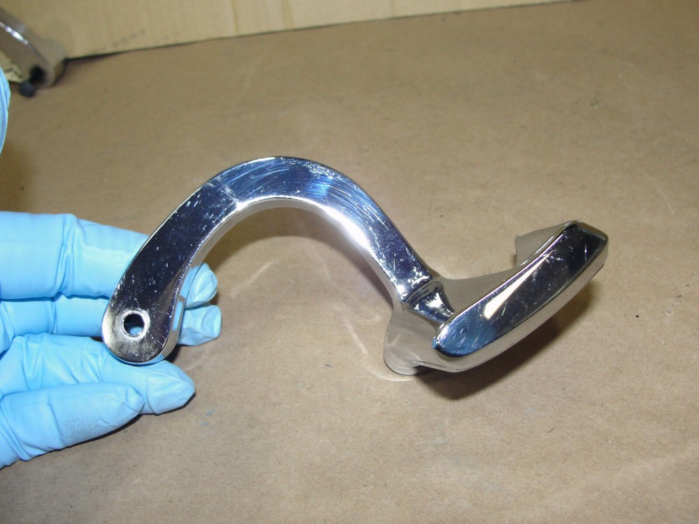 OEM 1966 Cadillac Fleetwood Calais Eldorado Deville RIGHT PASSENGER SIDE INTERIOR CHROME DOOR HANDLE #4537107 - Image 11