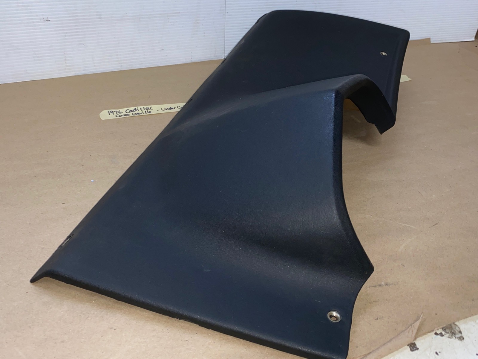 OEM 1974 1975 1976 Cadillac Deville Fleetwood Calais 1974 1975 1976 1977 1978 Eldorado LEFT DASH LOWER UNDER STEERING COLUMN BEZEL TRIM BLACK #3516124 - Image 11