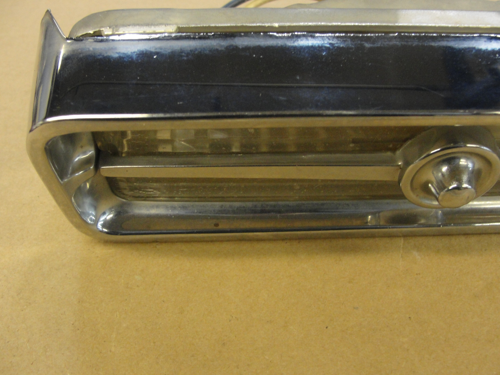 1967 Cadillac Deville Fleetwood Calais GRILL PARK TURN SIGNAL LIGHT LENS CHROME BEZEL TRIM HOUSING #5959174 - Image 12