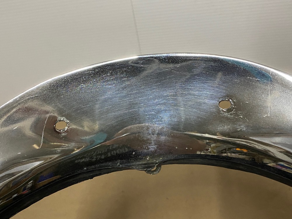 OEM 1957 Cadillac Eldorado Deville Fleetwood CHROME HEADLIGHT BEZEL TRIM #1466084/#3511047 - Image 12