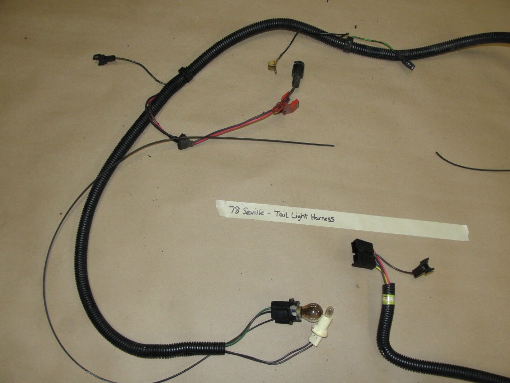 OEM 1976 1977 1978 1979 Cadillac Seville TRUNK TAIL LIGHT BRAKE WIRE HARNESS PIGTAIL - Image 12