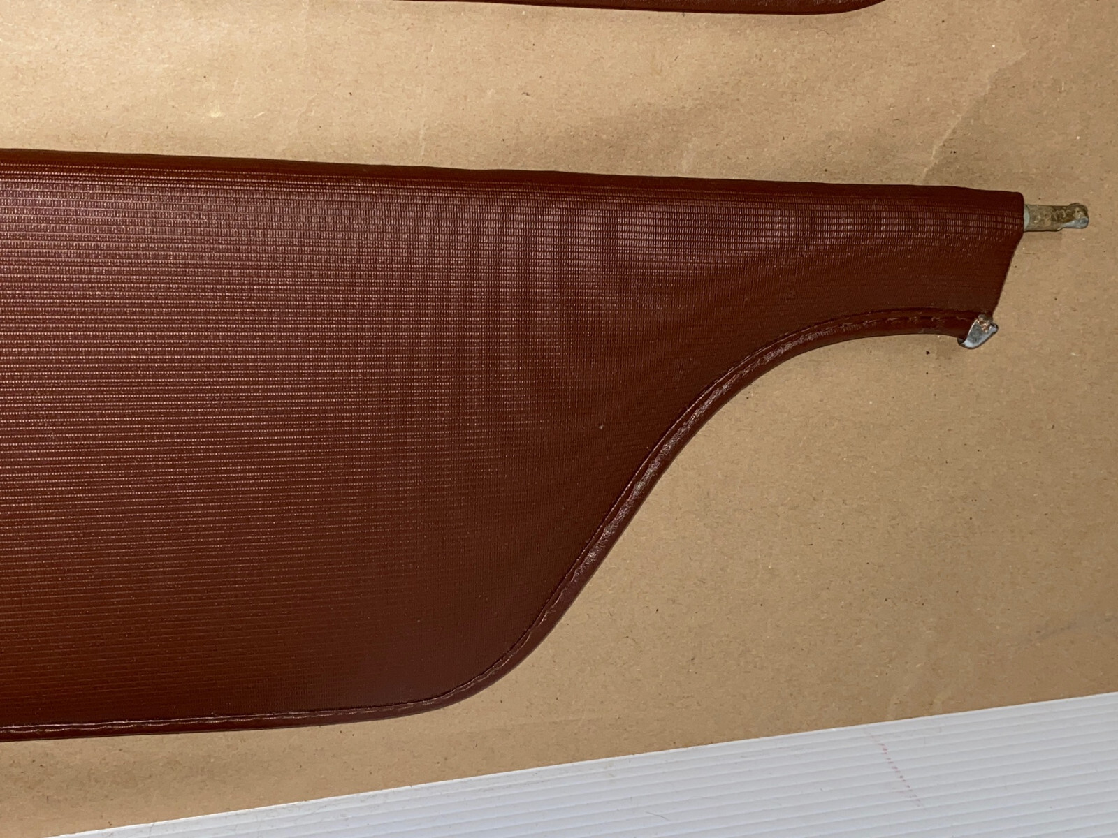 OEM 1965 1966 1978 1968 Cadillac Fleetwood Deville Calais 1967 1968 Eldorado LEFT & RIGHT SUN VISORS WITH HINGES - Dark Brown - Image 12