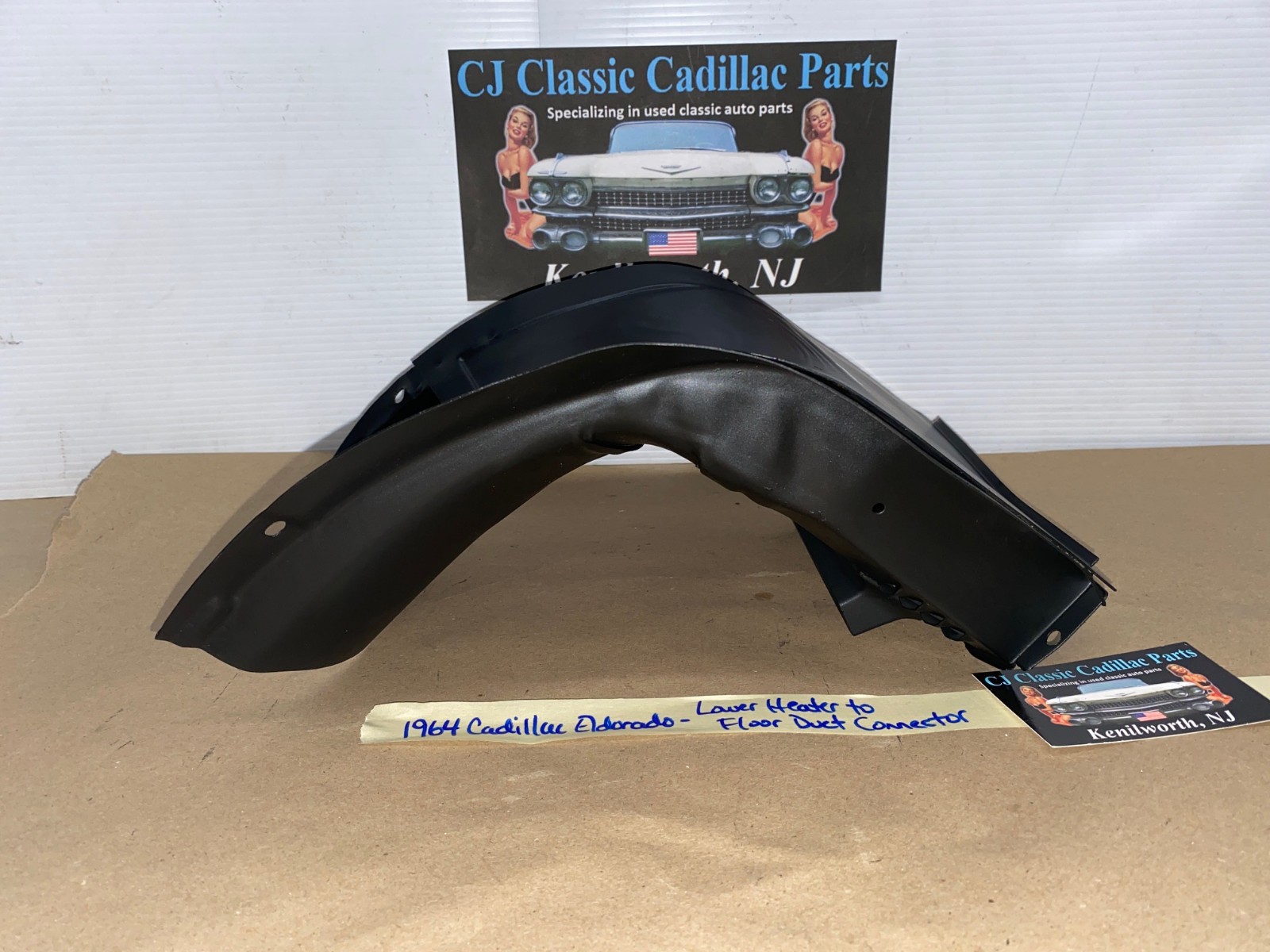OEM 1963 1964 Cadillac Eldorado Deville FleetwoodA/C LOWER CENTER HEAT HEATER TO FLOOR DUCT VENT CONNECTOR #3512996 - Image 3