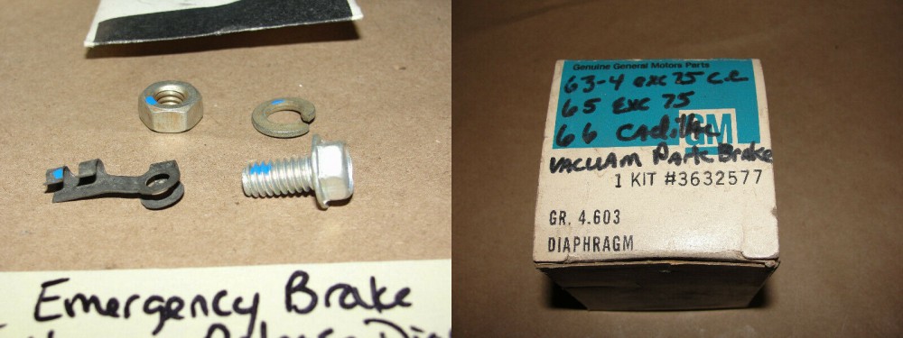 NOS GM 1963 1964 1965 1966 1967 1968 1969 1970 1971 1972 1973 1974 1975 1976 CADILLAC DEVILLE FLEETWOOD ELDORADO CALAIS EMERGENCY PARKING BRAKE VACUUM RELEASE DIAPHRAGM - Image 12