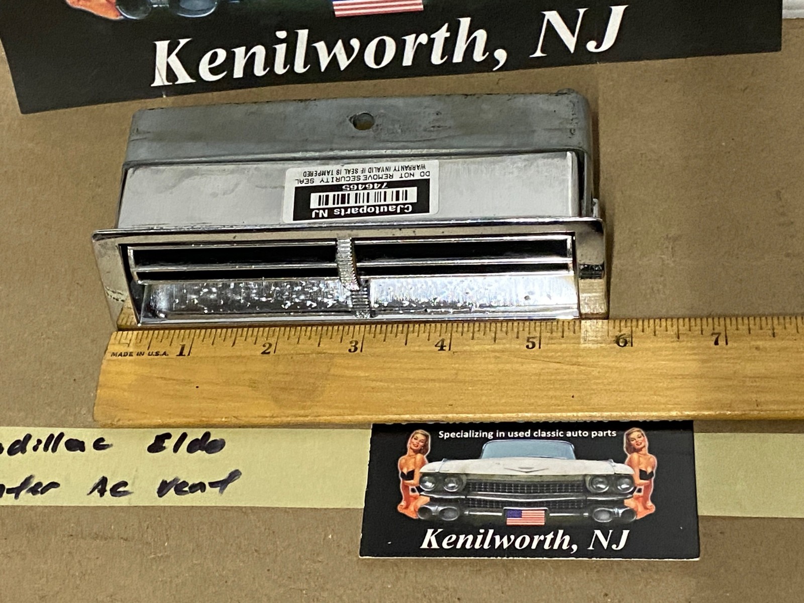OEM 1963 1964 Cadillac Deville Eldorado Fleetwood CENTER DASH A/C VENT DUCT #1479432 - Image 3