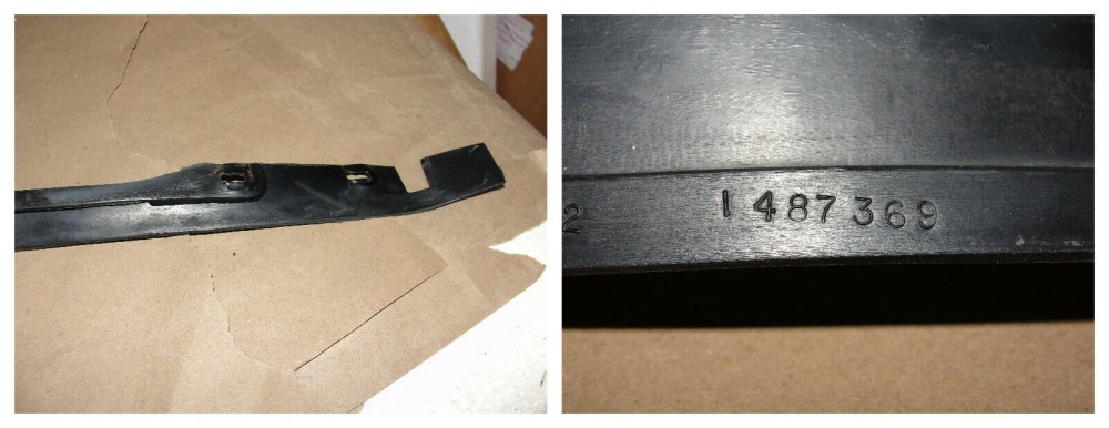 OEM 1967 Cadillac Fleetwood Deville Calais REAR BACK BUMPER TO TRUNK FILLERS PANEL #1487369 - Image 12