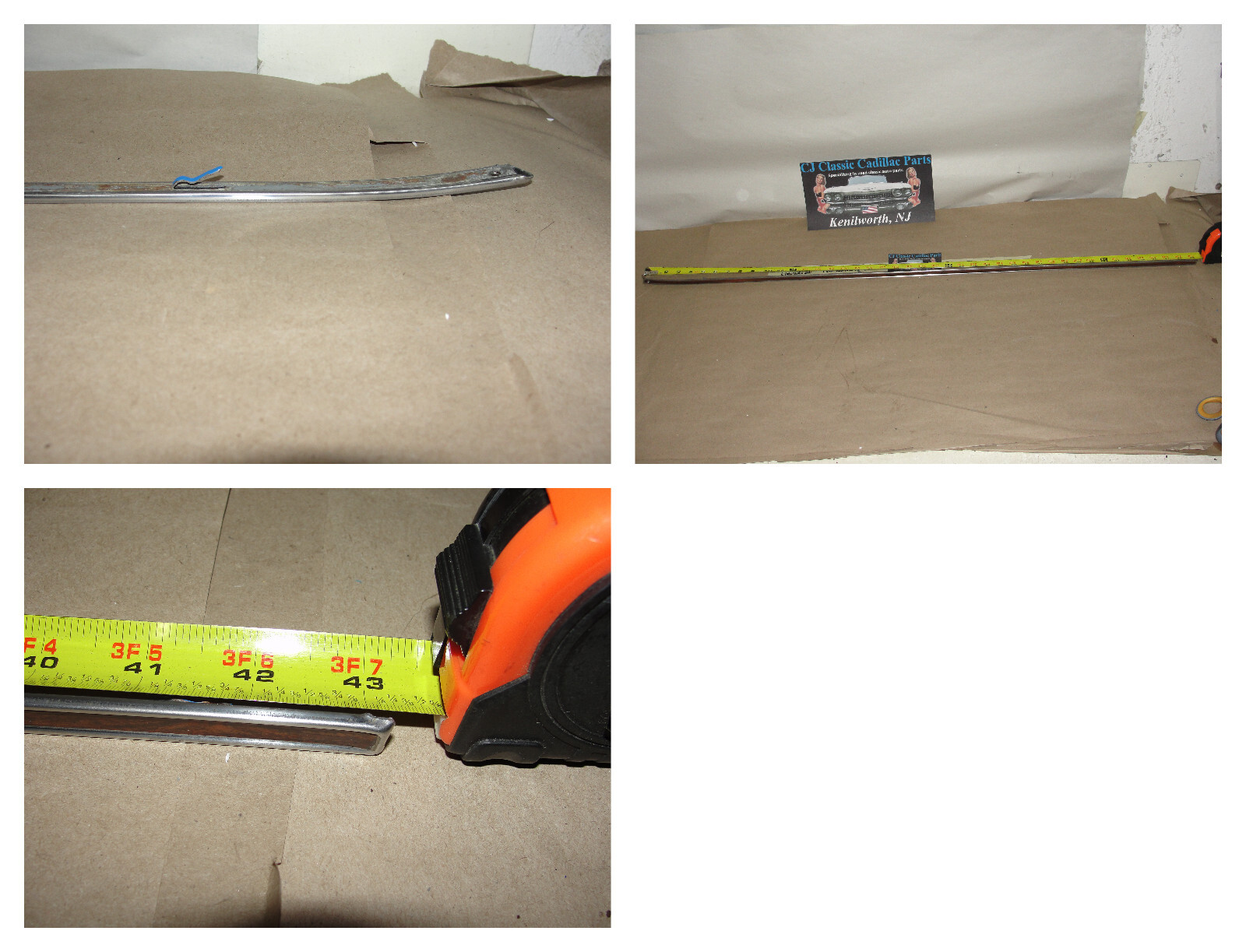 OEM 1972 1973 1974 1975 1976 Cadillac Eldorado 2DR RIGHT PASS SIDE FRONT DOOR PANEL CENTER MOLDING TRIM - Image 12