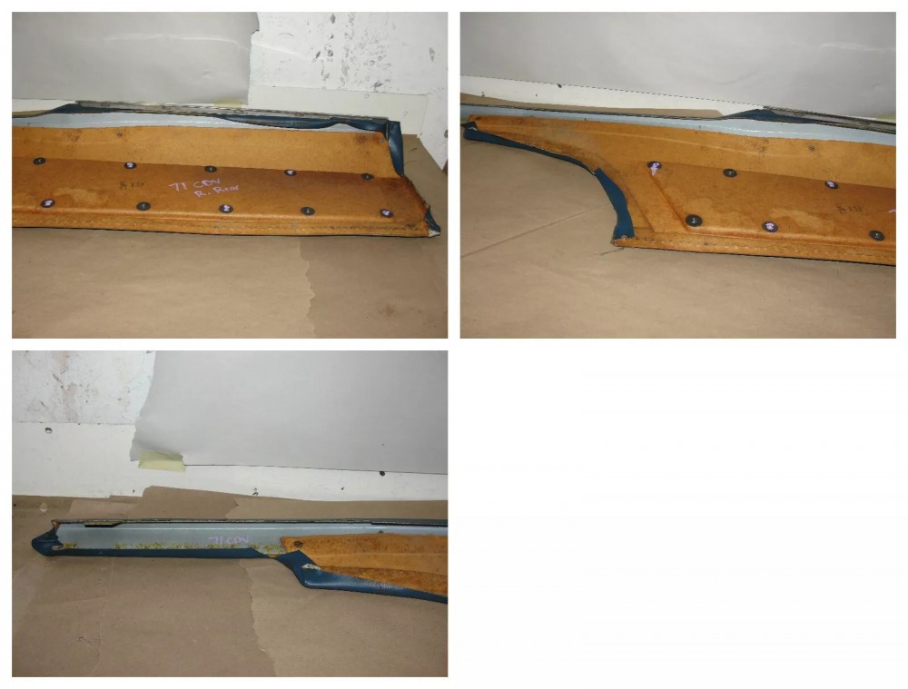 OEM 1971 1972 Cadillac Coupe Deville Calais Coupe RIGHT SIDE REAR UPPER QUARTER DOOR PANEL TRIM - Image 12