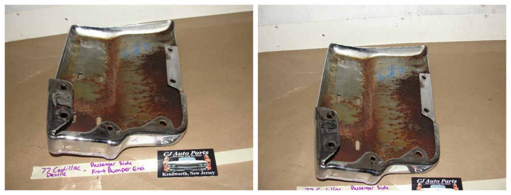 OEM 1977 1978 1979 Cadillac Deville Fleetwood RIGHT PASSENGER SIDE FRONT BUMPER END CORNER #1616191 - Image 12