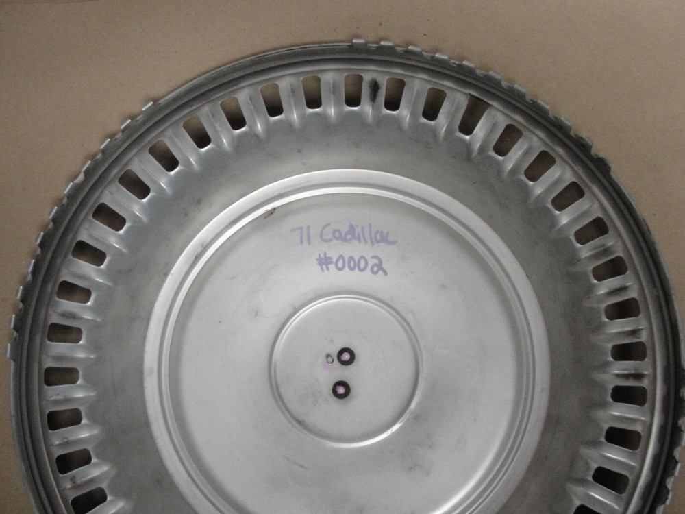 OEM 1971 1972 Cadillac Deville Fleetwood Calais 15" HUBCAP WHEEL COVER CREST EMBLEM #0002 - Image 12