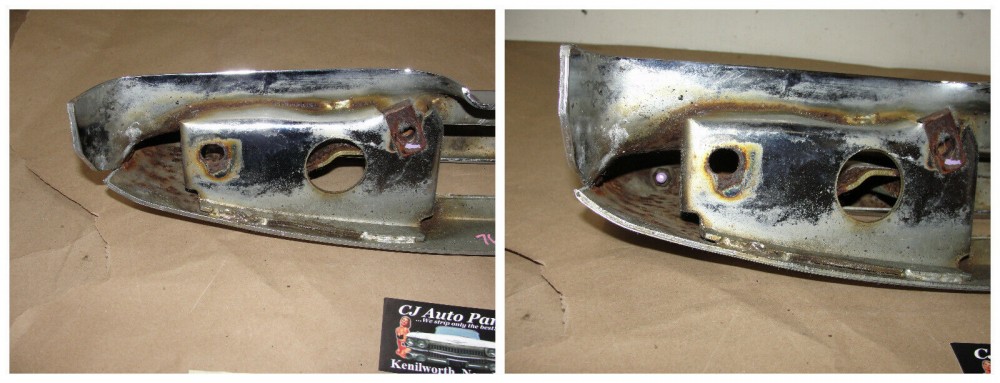 OEM 1974 1975 1976 Cadillac Deville Calais Fleetwood LEFT DRIVER SIDE BACK REAR BUMPER END #3515870 - Image 12