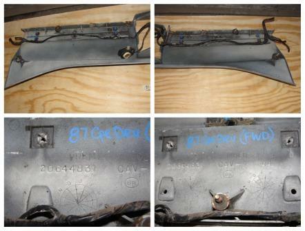 OEM 1985 1986 1987 1988 Cadillac Deville Fleetwood FWD REAR TRUNK BUMPER FILLER PANEL TRIM WITH REFLECTORS FILLERS #20644831 - Image 12