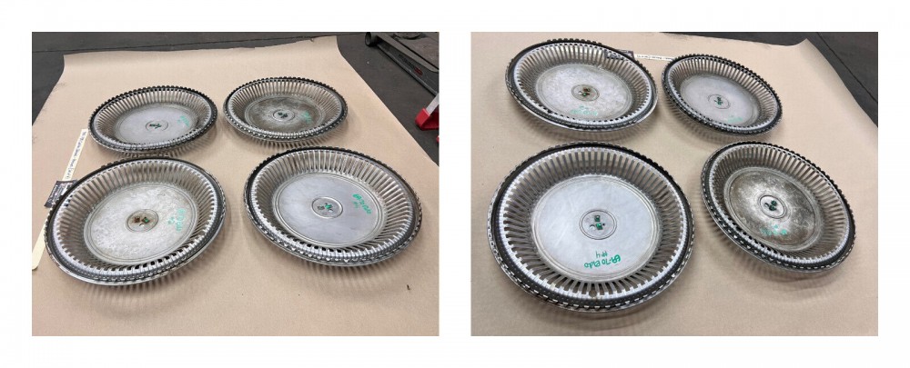 OEM 1969 1970 Cadillac Eldorado 15" HUBCAPS HUB CAPS FACTORY ORIGINAL WHEEL COVERS ~ SET OF 4 - Image 12
