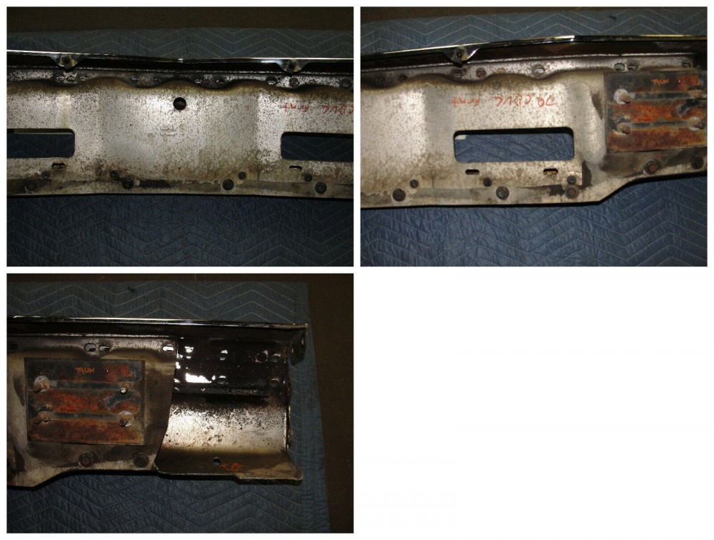 OEM 1977 1978 1979 Cadillac Deville Fleetwood FRONT BUMPER UPPER LOWER CENTER BAR #1609466/#1609467 - Image 12