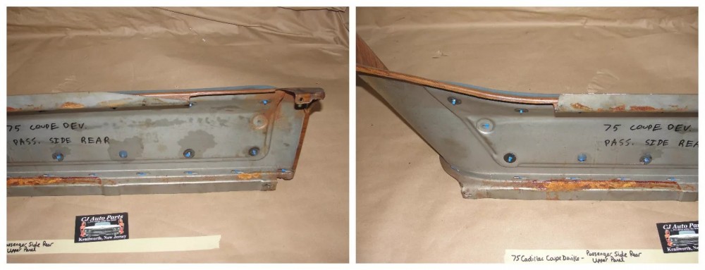 OEM 1974 1975 1976 Cadillac Coupe Deville Calais 2 Door RIGHT PASSENGER SIDE REAR UPPER QUARTER DOOR PANEL TRIM - Image 12