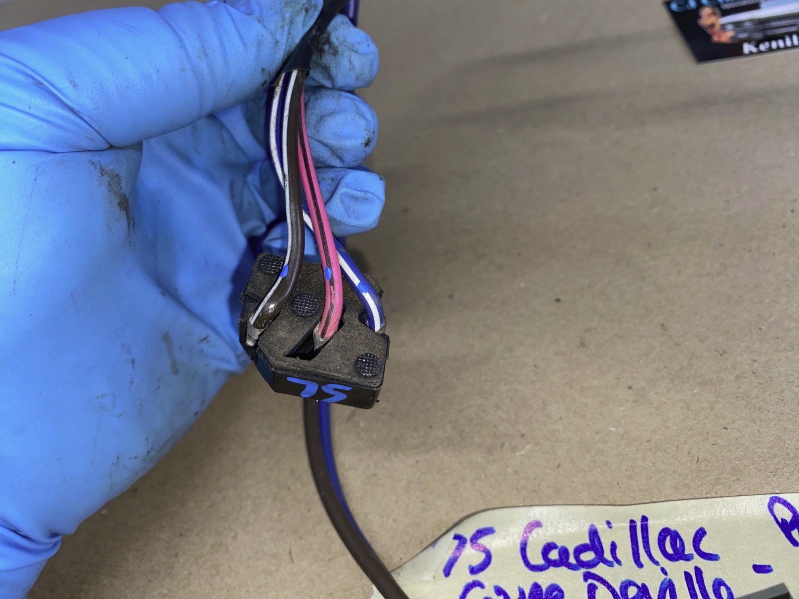 OEM 1974 1975 Cadillac Deville Eldorado Calais 2 Door RIGHT PASSENGER SIDE FRONT DOOR WINDOW SWITCH WINDOW MOTOR WIRE HARNESS CONNECTOR #9821270 - Image 10