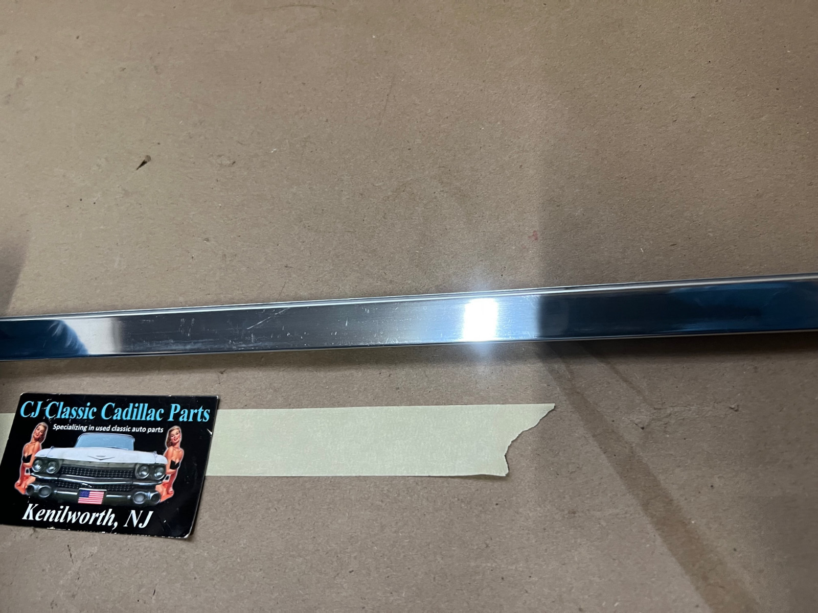 OEM 1959 1960 Cadillac Sed. Deville Flat Top DRIVER SIDE ROOF DRIP RAIL SCALP MOLDING TRIM #4755637 - Image 13