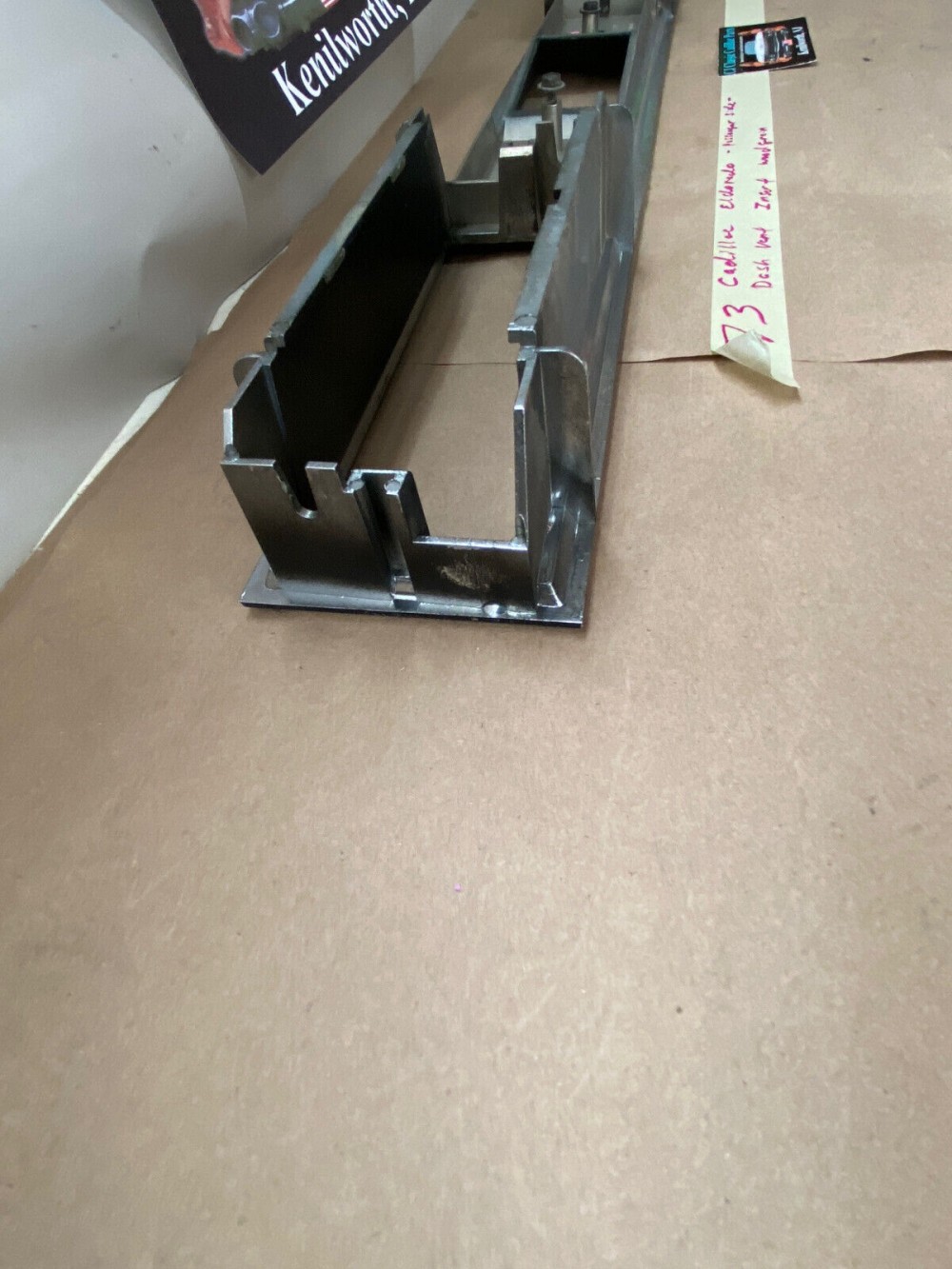 OEM 1971 1972 1973 Cadillac Deville Eldorado Fleetwood Calais RIGHT PASS SIDE DASH VENT INSERT CLOCK TRIM WOODGRAIN #1601585 - Image 7