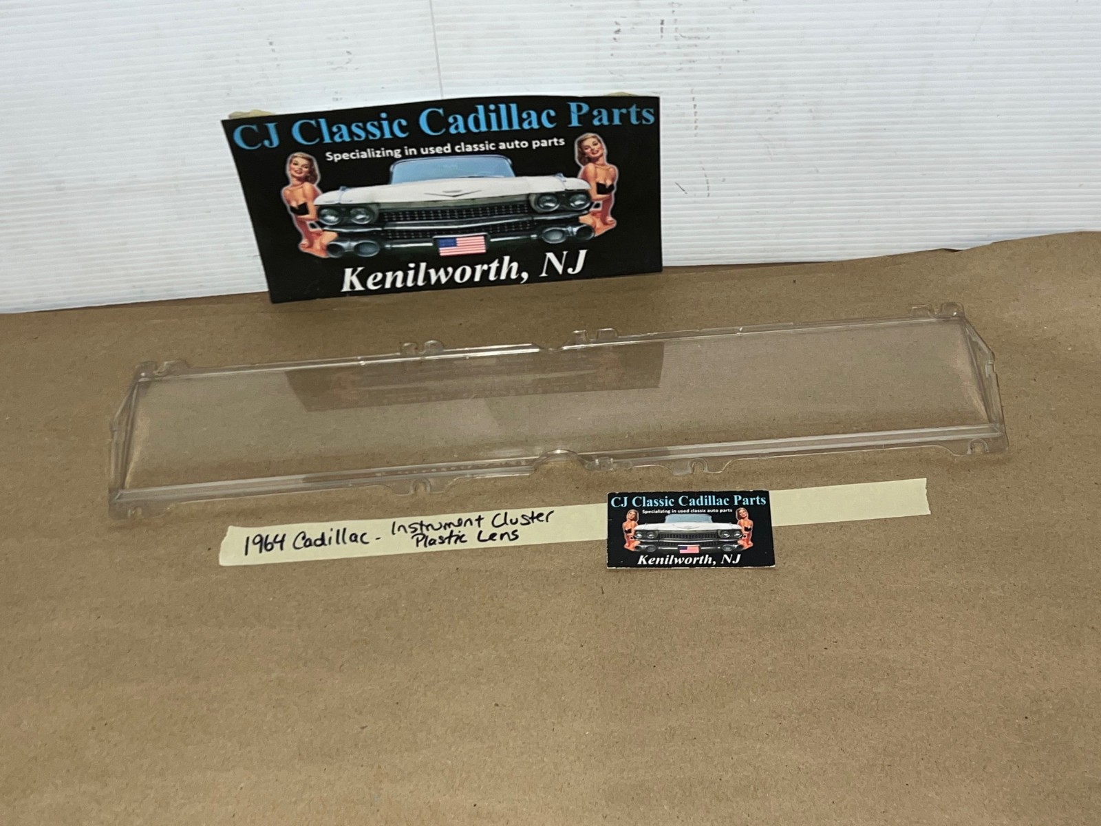 OEM 1963 1964 Cadillac Deville Eldorado Fleetwood INSTRUMENT CLUSTER PLASTIC LENS #640607 - Image 13