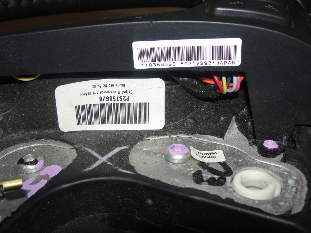 OEM 2006 2007 Cadillac CTS EBONY CASHMERE HEATED LEATHER & WOODGRAIN STEERING WHEEL #16866471/#16826130 - Image 9