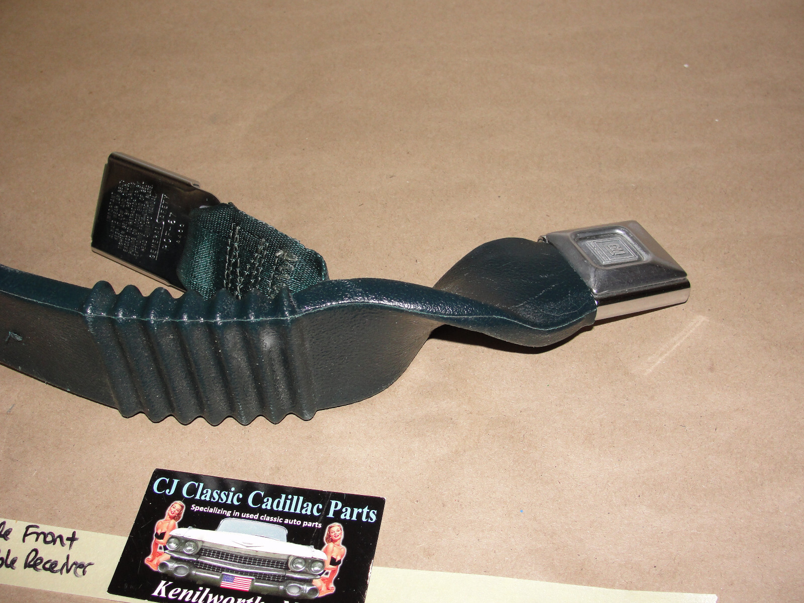 OEM 1971 1972 1973 1974 1975 1976 Cadillac Deville Calais Fleetwood 1971 1972 1973 1974 1975 1976 1977 1978 Eldorado RIGHT PASSENGER SIDE FRONT SEAT BELT DOUBLE BUCKLE RECEIVER - Image 13