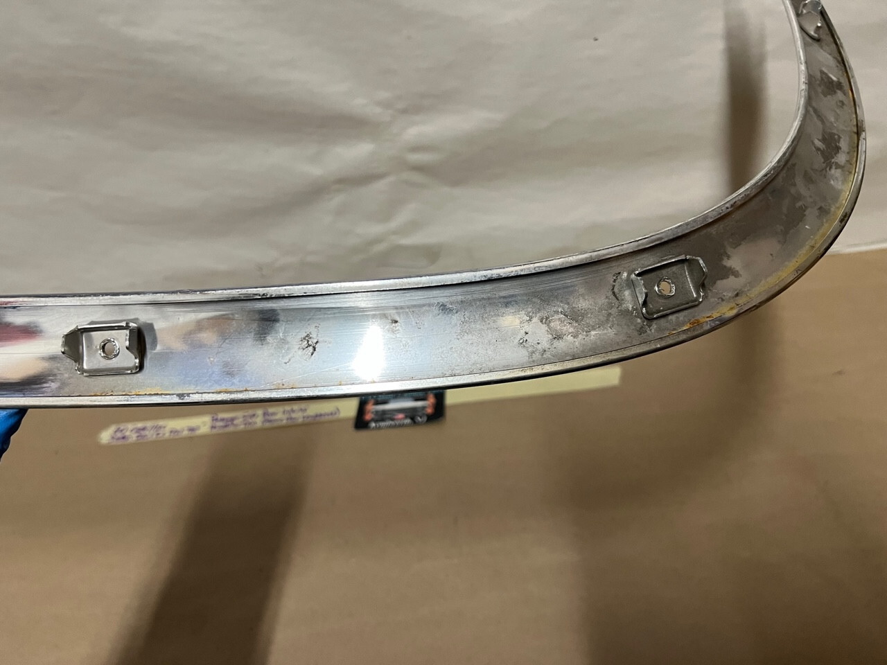 OEM 1959 1960 Cadillac Sedan Deville FLAT TOP INTERIOR RIGHT SIDE REAR UPPER HEADLINER TRIM #4785463 - Image 13