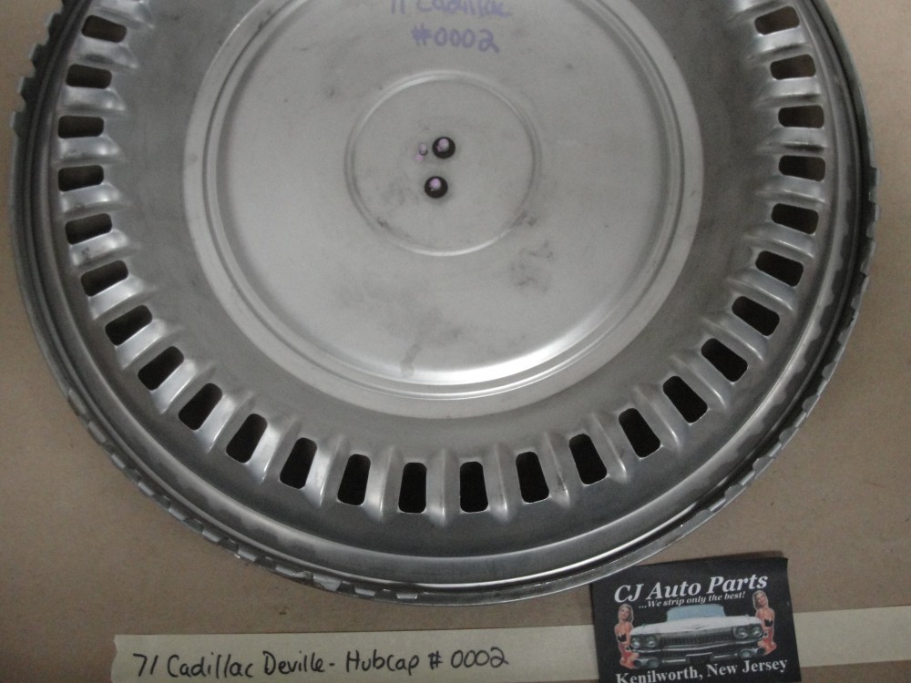OEM 1971 1972 Cadillac Deville Fleetwood Calais 15" HUBCAP WHEEL COVER CREST EMBLEM #0002 - Image 13