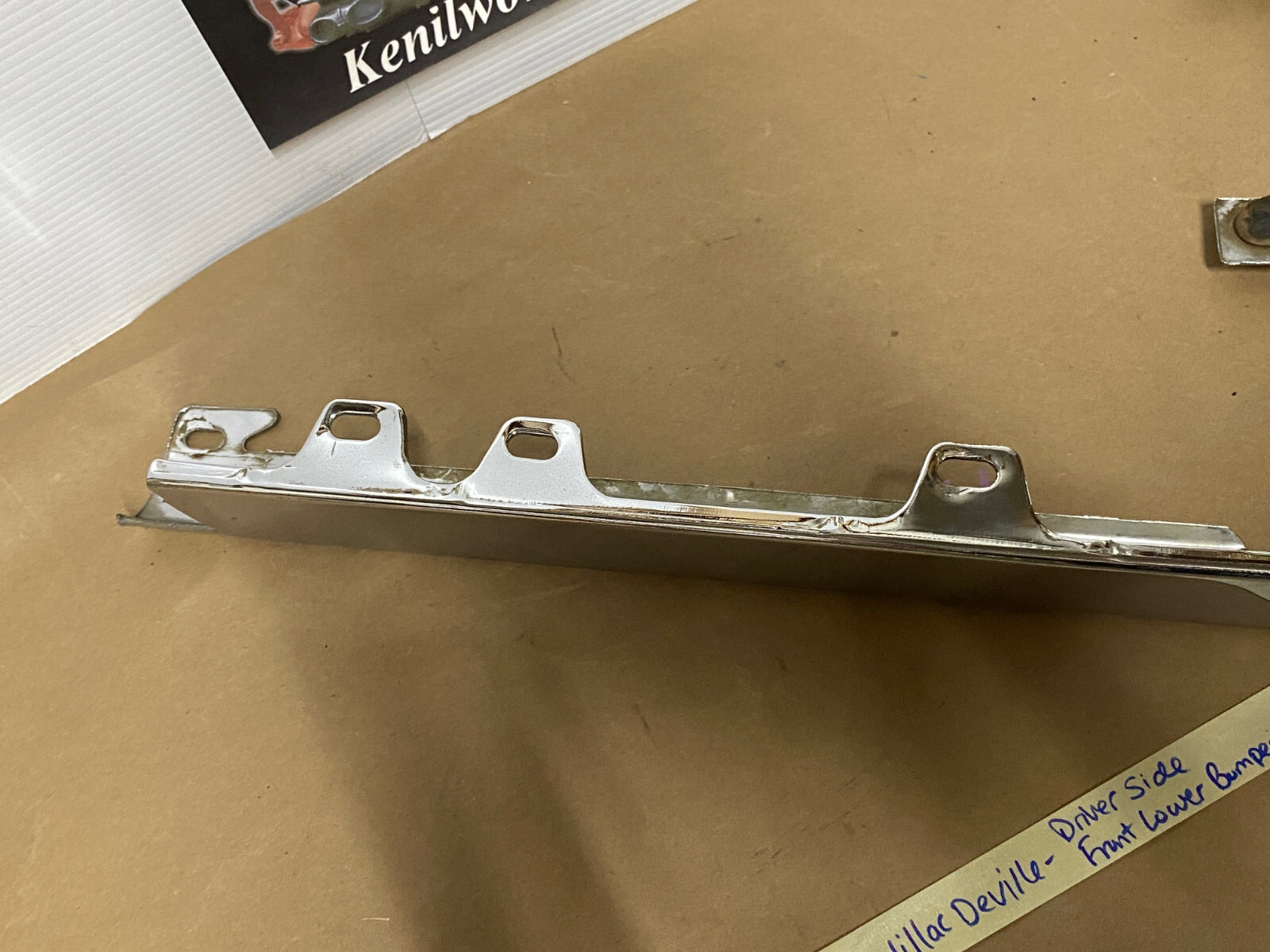 OEM 1973 1974 1975 1976 Cadillac Deville Calais Fleetwood Commercial Chassis LEFT DRIVER SIDE FRONT LOWER BUMPER END CORNER #1603644/#3515870 - Image 13