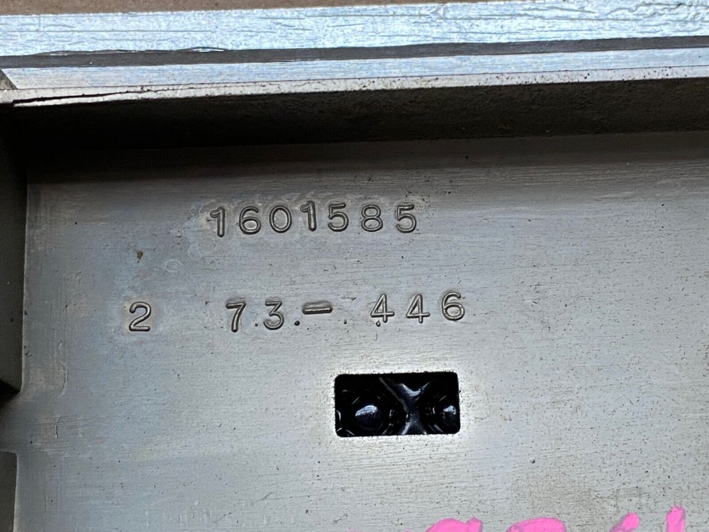 OEM 1971 1972 1973 Cadillac Deville Eldorado Fleetwood Calais RIGHT PASS SIDE DASH VENT INSERT CLOCK TRIM WOODGRAIN #1601585 - Image 5
