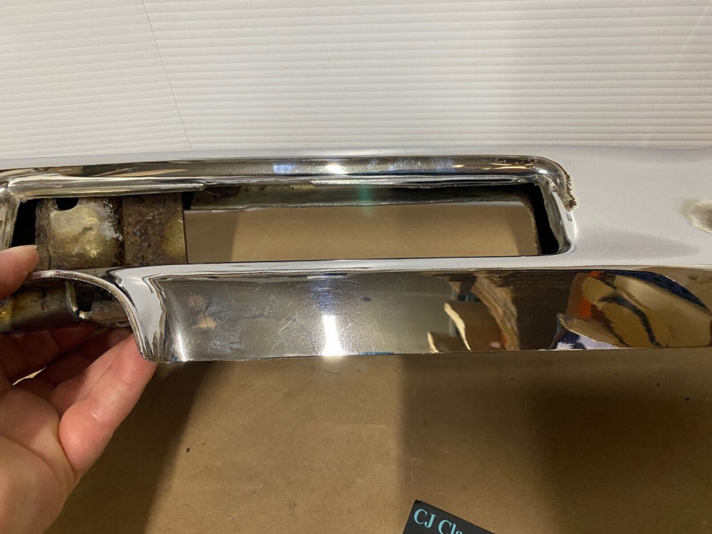 OEM 1974 1975 1976 Cadillac Deville Calais Fleetwood LEFT DRIVER SIDE BACK REAR CHROME BUMPER END #3515870 - Image 14