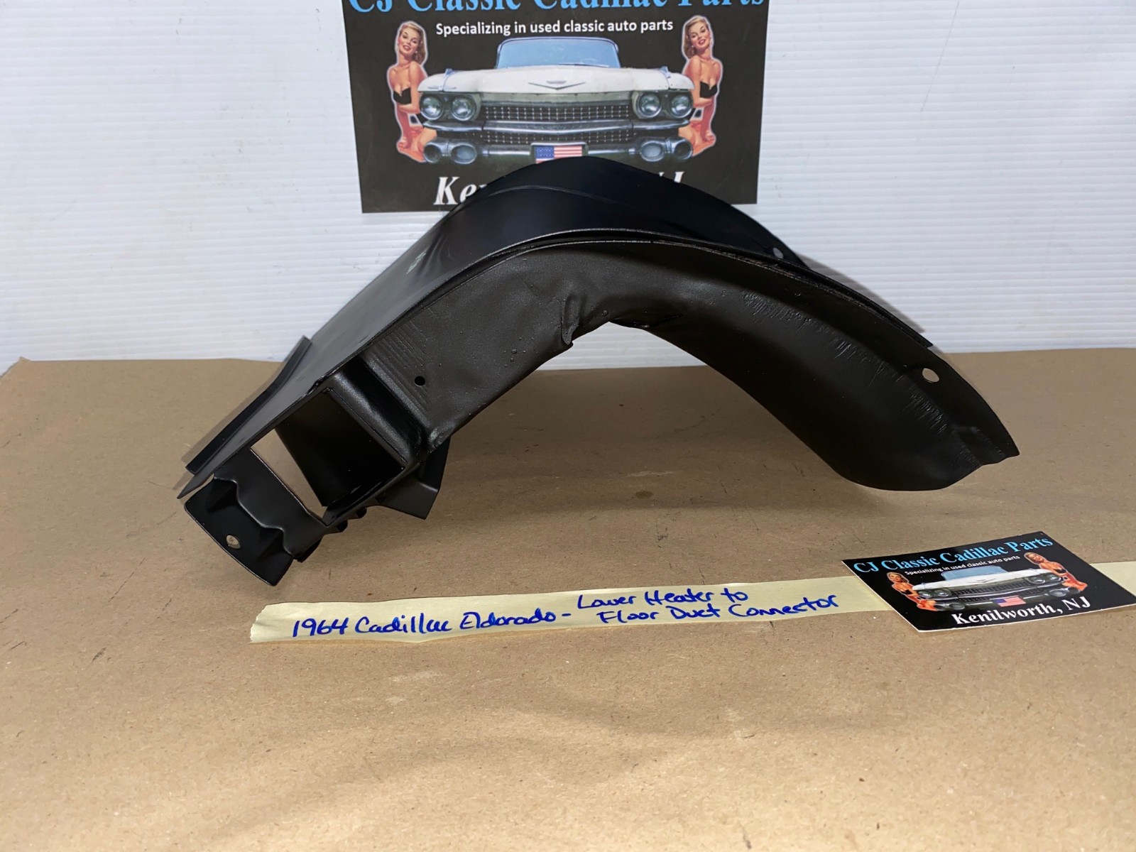 OEM 1963 1964 Cadillac Eldorado Deville FleetwoodA/C LOWER CENTER HEAT HEATER TO FLOOR DUCT VENT CONNECTOR #3512996 - Image 14