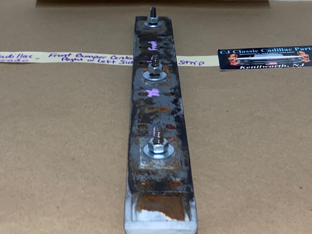 OEM 1975 1976 1977 1978 CADILLAC ELDORADO FRONT BUMPER CENTER BAR IMPACT STRIP CUSHION W/STUDS #1605272 - Image 14