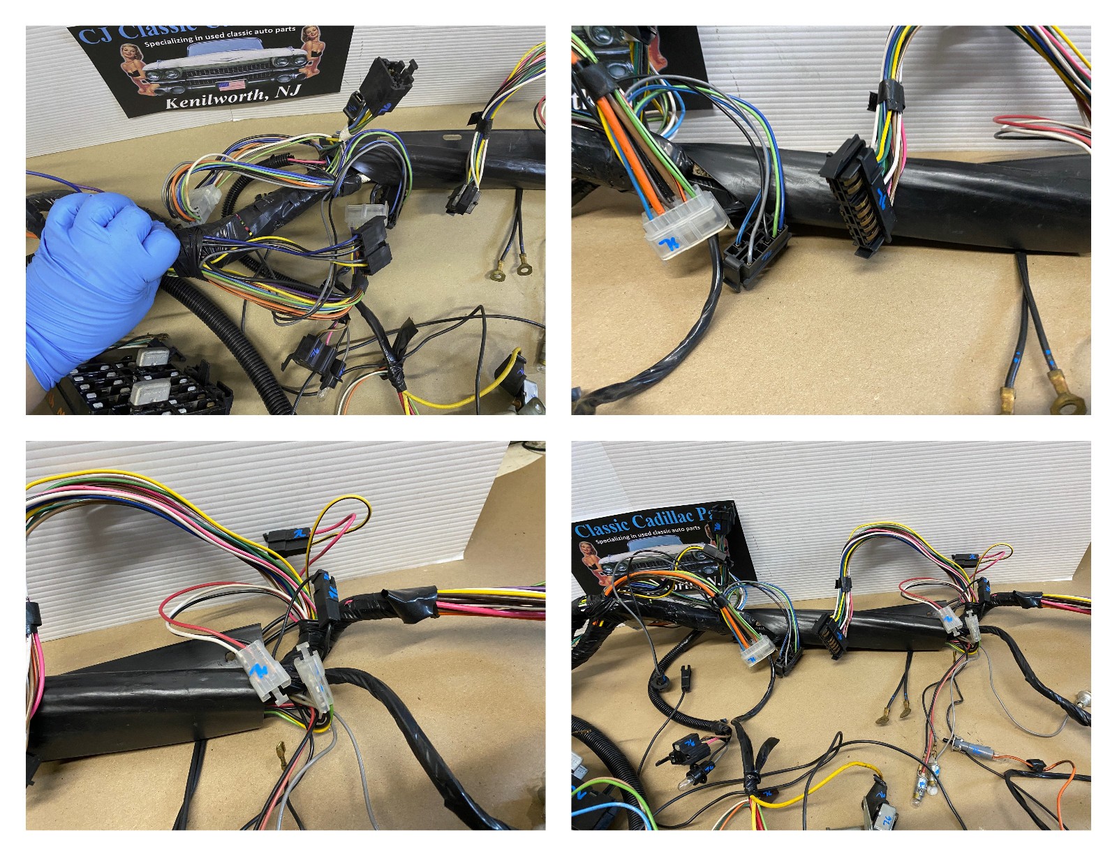 OEM 1976 Cadillac Deville Fleetwood Calais Eldorado COMPLETE UNDER DASH WIRE HARNESS With FUSE BLOCK PANEL ~43K Miles #12004292/#9629754 - Image 4