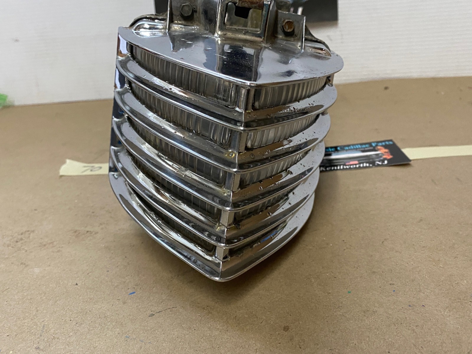 1970 Cadillac Deville Calais Fleetwood LEFT SIDE FRONT CORNER TURN SIGNAL PARK MARKER LIGHT LENS #5962297/#5962299/#5962293 - Image 14
