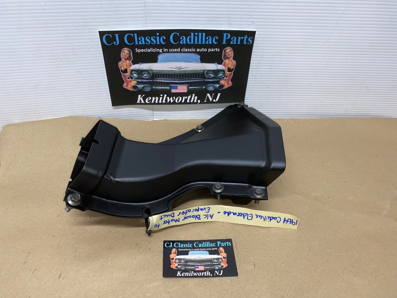 OEM 1963 1964 Cadillac Eldorado Deville Fleetwood A/C BLOWER MOTOR TO EVAPORATOR BOX DUCT W/MOUNTING BOLTS HARDWARE #1481036/#1481035 - Image 14