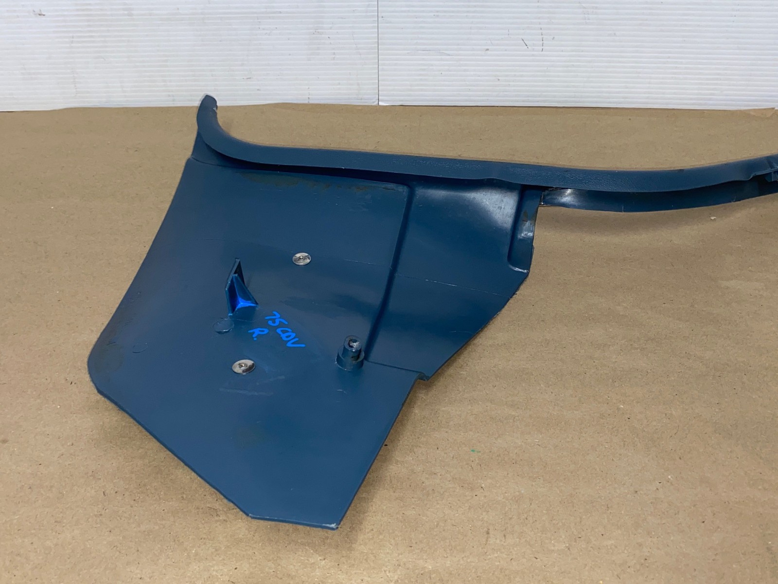 OEM 1971 1972 1973 1974 1975 1976 Cadillac Deville Eldorado Fleetwood Calais RIGHT PASSENGER SIDE LOWER KICK PANEL TRIM - BLUE - Image 16