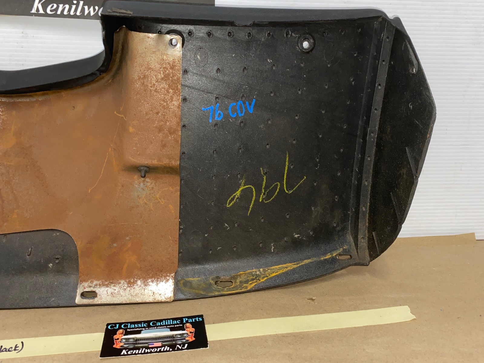 OEM 1974 1975 1976 Cadillac Deville Fleetwood Calais 1974 1975 1976 1977 1978 Eldorado LEFT DASH LOWER UNDER STEERING COLUMN BEZEL TRIM BLACK #3516124 - Image 14