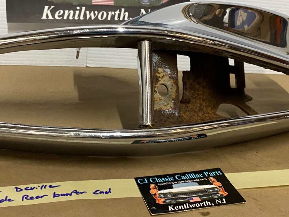 OEM 1973 Cadillac Deville Calais Fleetwood DRIVER SIDE LEFT BACK REAR BUMPER END #3515580 - Image 14