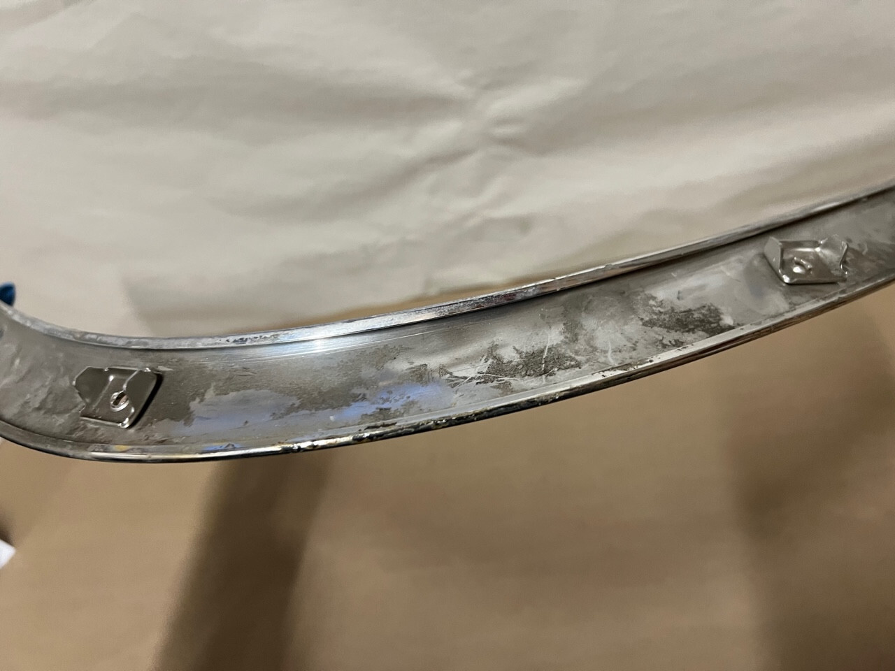 OEM 1959 1960 Cadillac Sedan Deville FLAT TOP INTERIOR RIGHT SIDE REAR UPPER HEADLINER TRIM #4785463 - Image 14