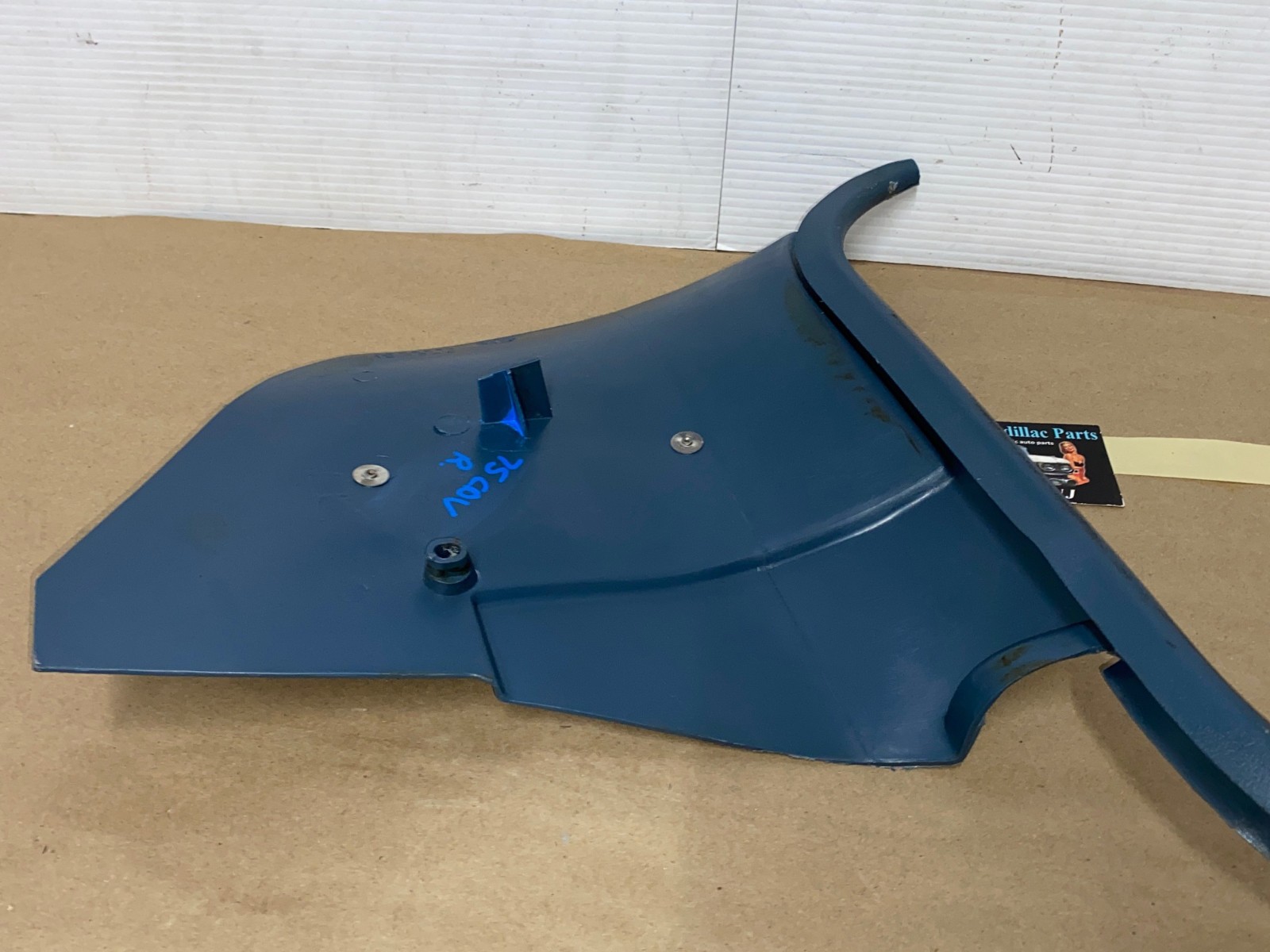OEM 1971 1972 1973 1974 1975 1976 Cadillac Deville Eldorado Fleetwood Calais RIGHT PASSENGER SIDE LOWER KICK PANEL TRIM - BLUE - Image 15