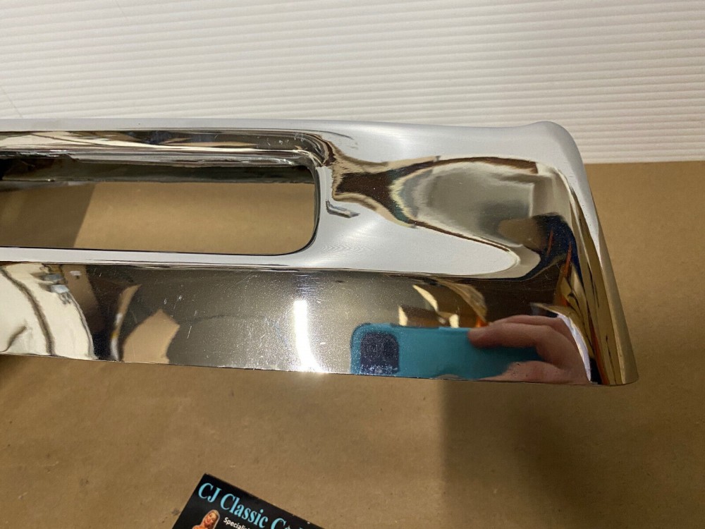 OEM 1974 1975 1976 Cadillac Deville Calais Fleetwood LEFT DRIVER SIDE BACK REAR CHROME BUMPER END #3515870 - Image 15