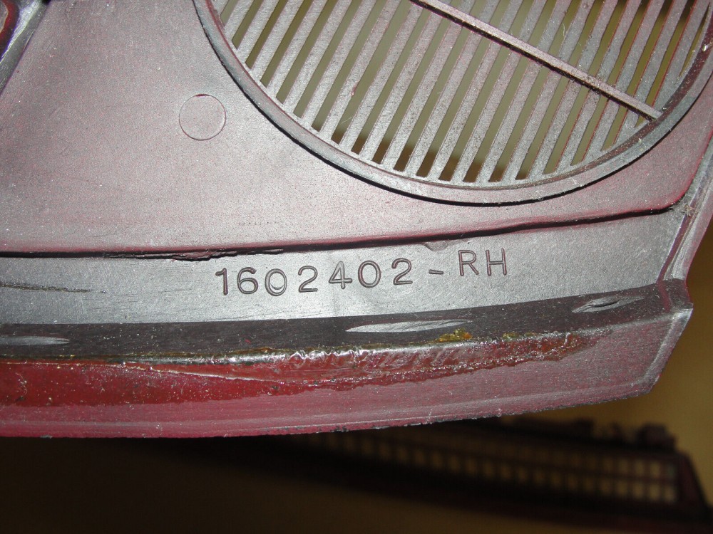 OEM 1974 1975 1976 Cadillac Deville Calais Fleetwood 1974 1975 1976 1977 1978 Eldorado DASH DEFROSTER SPEAKER GRILL VENT TRIM *DARK RED* #1602401/1602402 - Image 15