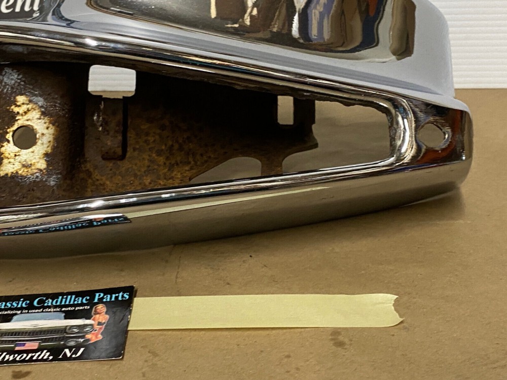 OEM 1973 Cadillac Deville Calais Fleetwood DRIVER SIDE LEFT BACK REAR BUMPER END #3515580 - Image 15